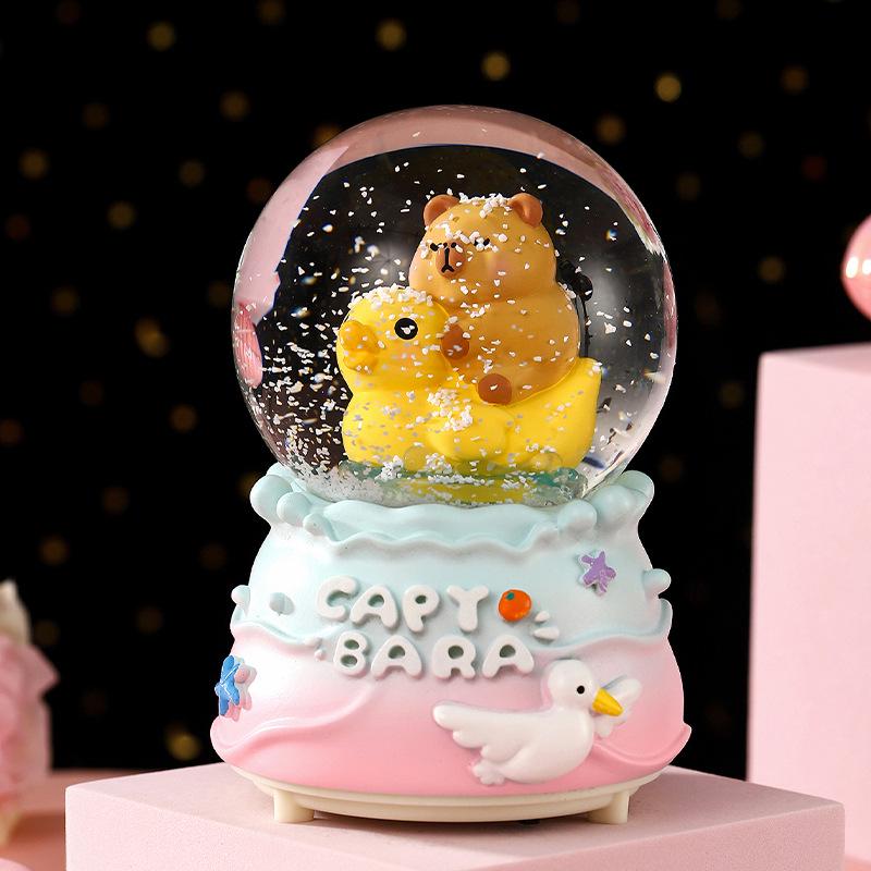 Christmas Fantasy Crystal Ball Music Box - Princess Ornament Gift for Girls' Birthdays