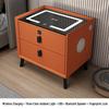 Smart Bedside Table with Storage - Compact Bedroom Cabinet