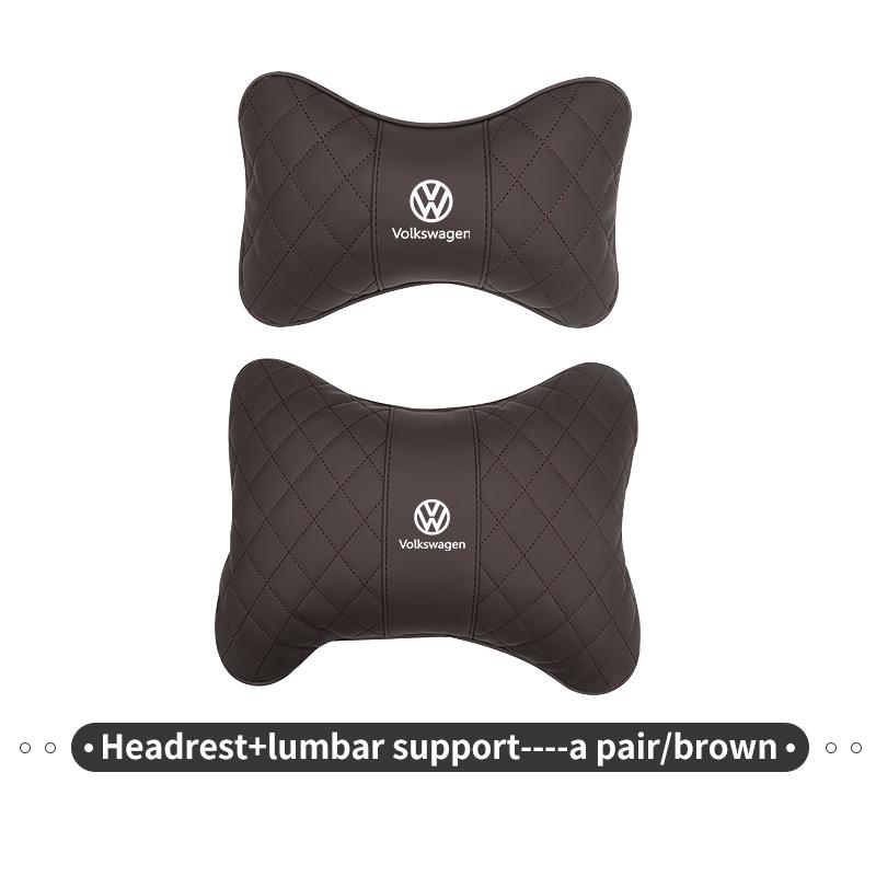 Car Lumbar Support Cushion Back Pain Relief Fatigue Reduction Pad For Volkswagen VW Scirocco Passat Polo B5 B6 B7 CC Tiguan