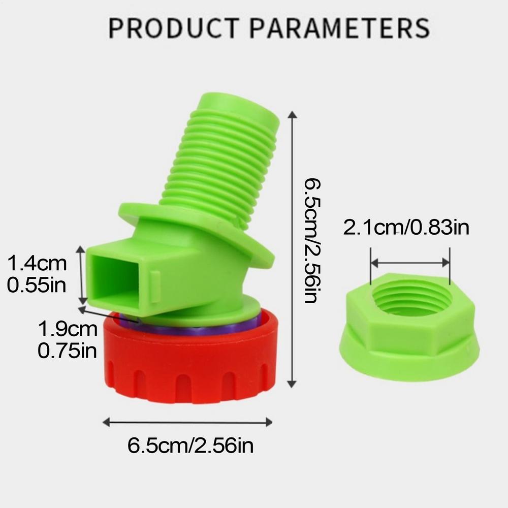 Water Container Spigot Hose Adapter Water Container Faucet Barrel Spigot Hose Thread Connection Water Barrel Faucet Replacement