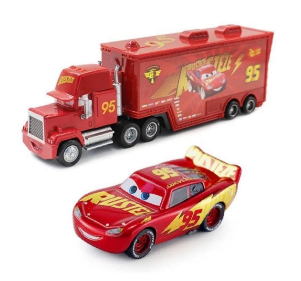 Mack Truck & Race Car Alloy Toy Set for Kids