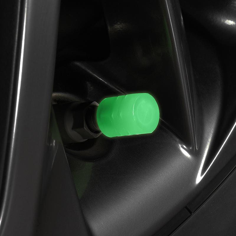 Luminous Tire Valve Cap Car Motorcycle Bike Wheel Hub Glowing Valve Cover