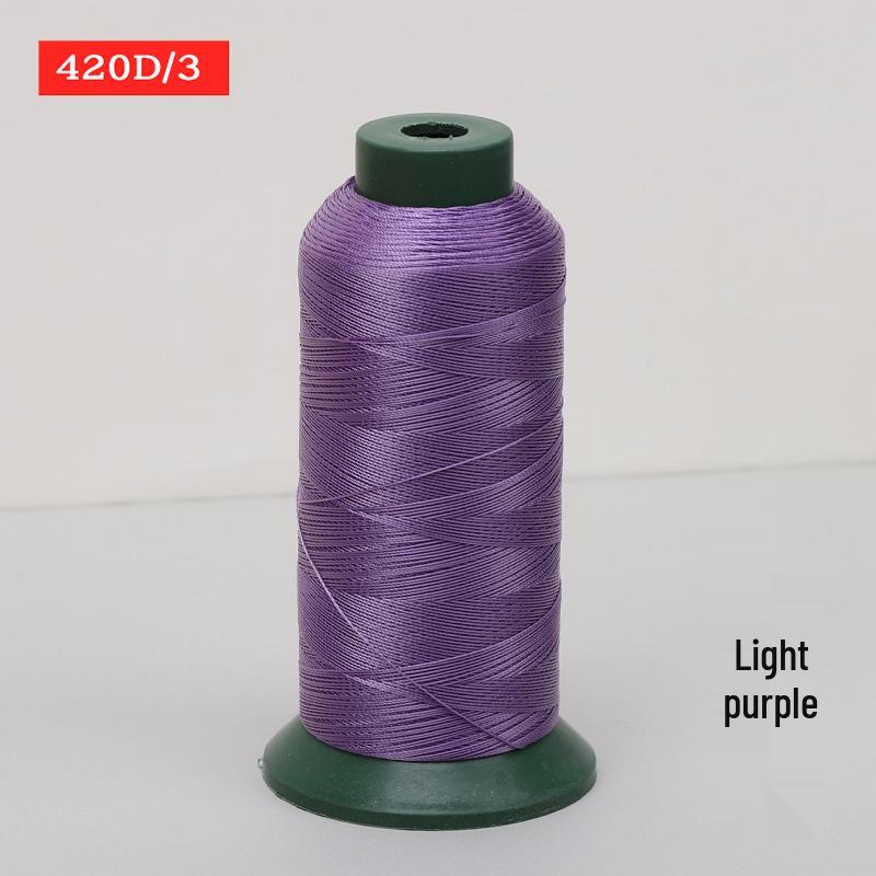 Sewing Machine & Handcraft Thread: High-Strength Mercerized Nylon for Upholstery, Leather, and Jeans