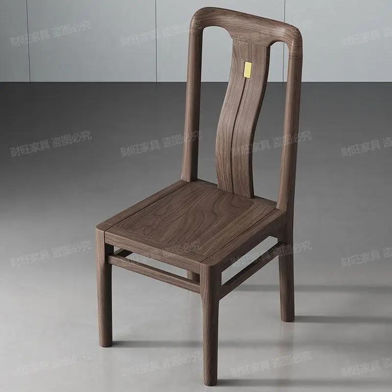Simple Chair Dining Room Table High Kitchen Stool Event Chairs for Restaurant Wooden Furniture