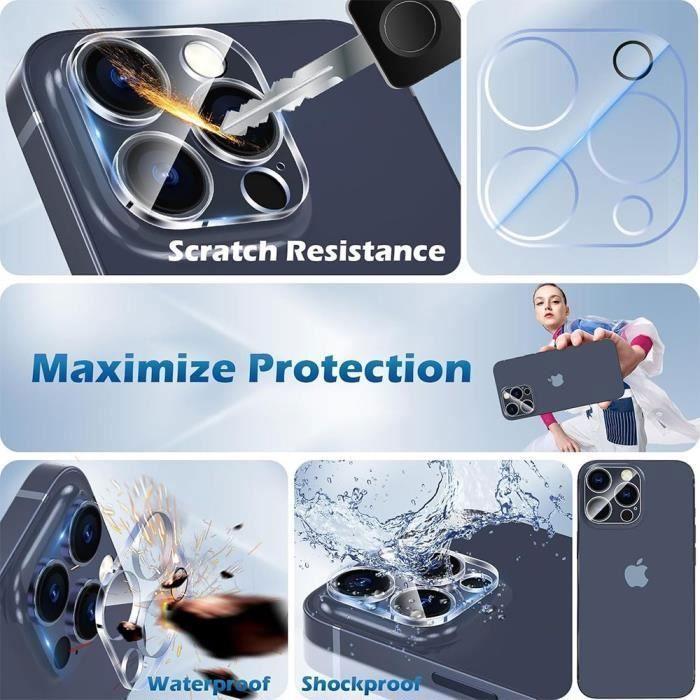 Coque de protection - BOOLING - iPhone 16 Pro Max - Silicone Violet - Antidérapante - 2 Verres Trempés