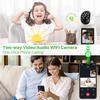 3MP WiFi Indoor Surveillance Camera with 2.8-inch Screen 2K 360° Two-Way Audio