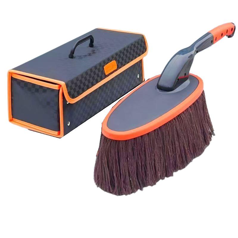 Retractable Car Wax and Dusting Brush - Self-Service Mop for Car Wash and Dust Sweeping