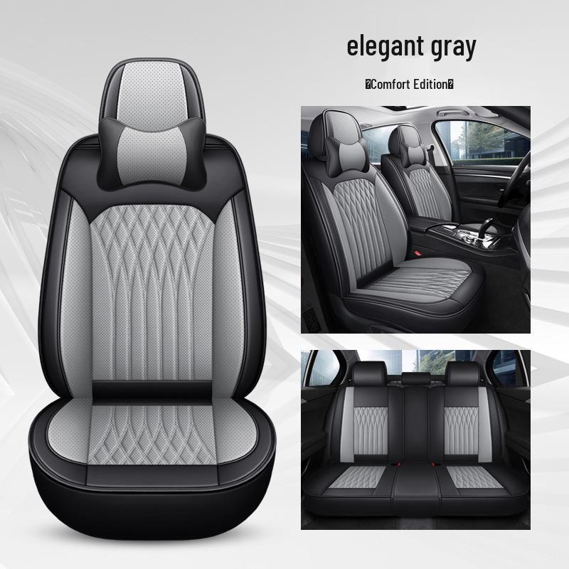Universal Full-Wrap Nappa Leather Sports Car Seat Cover Cushion