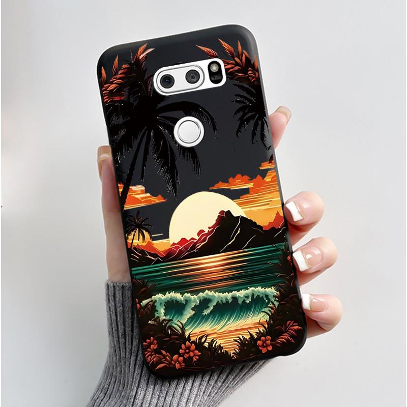Casing For LG V30 V30+ V30S V30S+ V35 V35+ ThinQ Slim Soft Black Silicon Case Aesthetic Luxury Cute Cool Boys Girls Back Cover