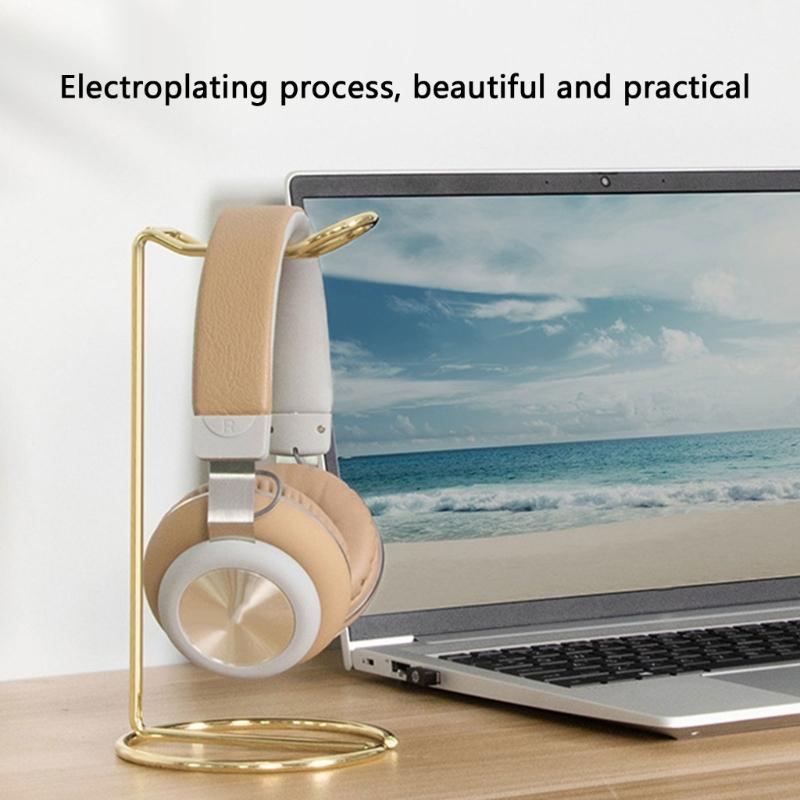 Headsets Stand Metal Headphones Holder Durability for Music Lovers Gamers and Office Professionals