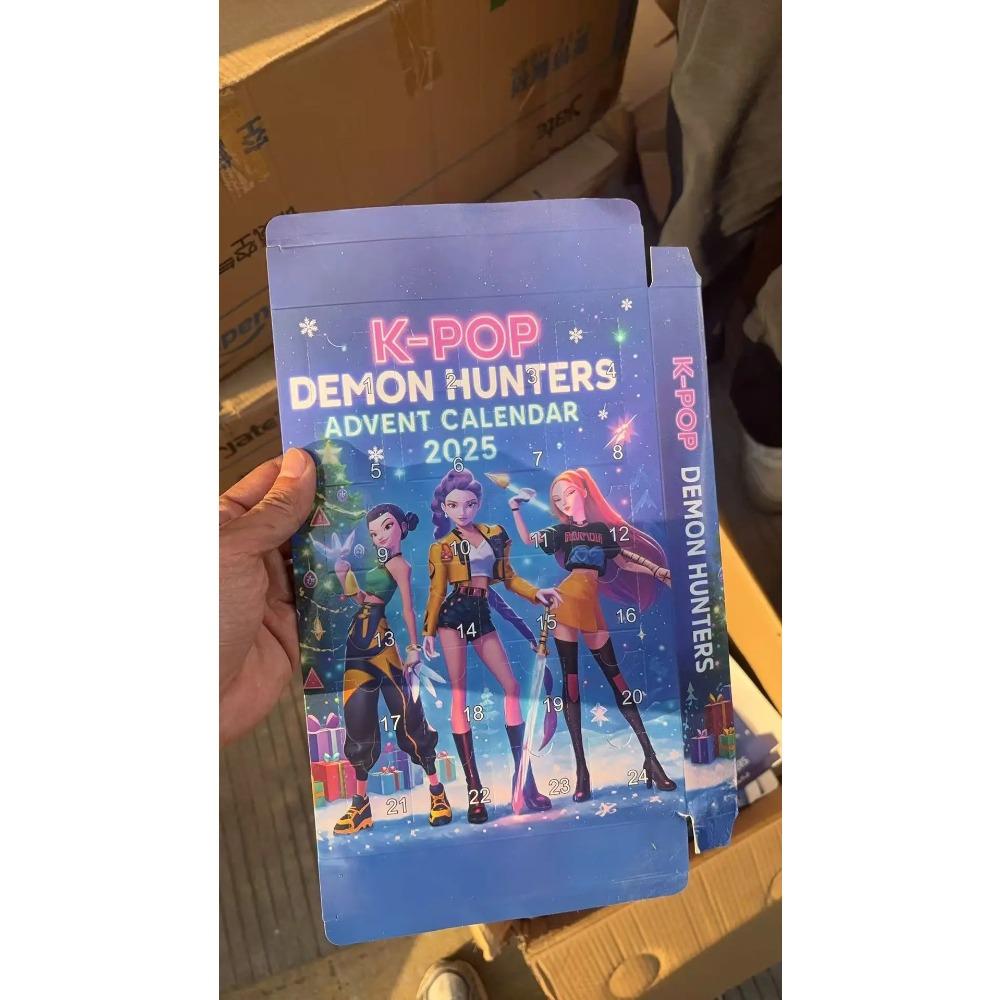 Countdown Calendars Kpop Demon Hunters Advent Calendar Model Doll Collection Desk Decoration Children Christmas Gifts