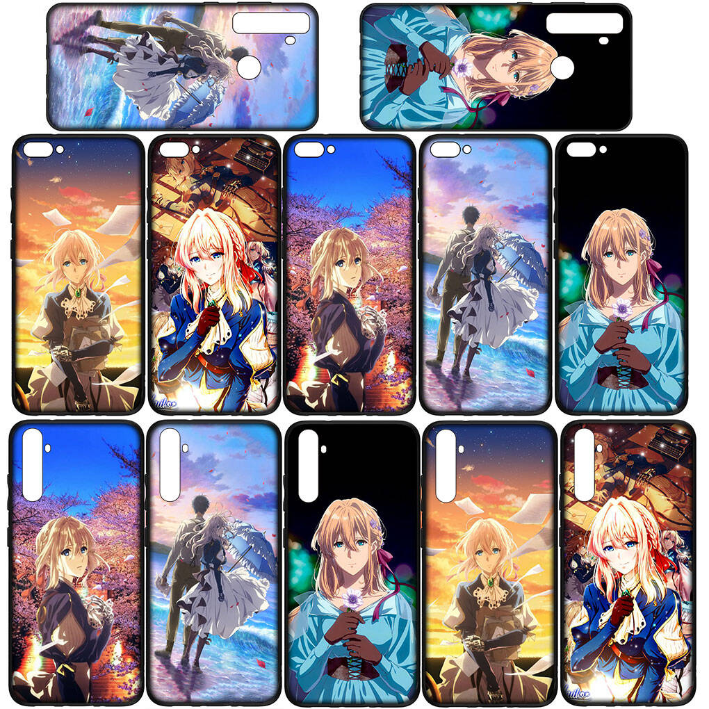 Cover for iPhone 17 16 15 Xiaomi Poco Redmi Note 14 13 12 11 Pro Max X 9 16e Samsung Galaxy S25 S24 S23 OPPO Huawei Violet Evergarden Phone Case