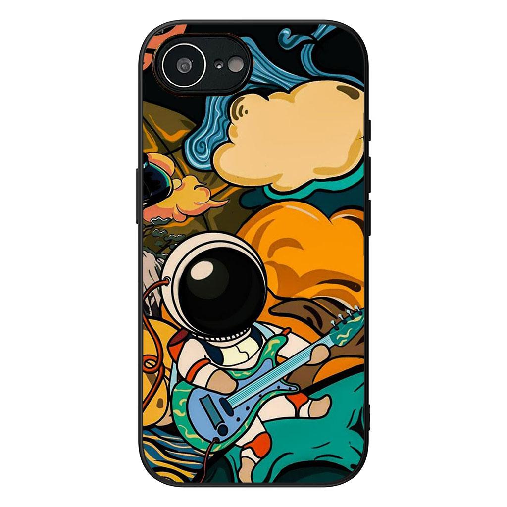 Sky Art Astronaut Moon Case for Motorola Moto G04 G13 G14 G22 G23 G20 G32 G34 G35 G64 G82 G84 G53 G60 G72 E14 E15 E13 E22 E20