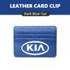 DWBR1 Tragbarer Leder Multi-Schlitz Kreditkartenhalter Geldbörse Geschenk für KIA Stinger Optima Cerato Soul Venga Forte Spectra Sedona