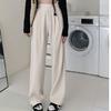 Casual Wide-leg Pants for Women In Summer New High-waisted Slim Loose and Slim Large Size Versatile Straight Suit Pants
