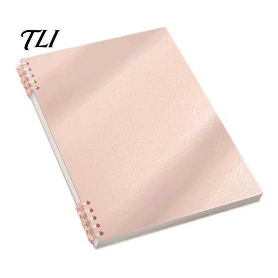 Portable Journal for Daily Use A5 Spiral Notebook, Lined /Horizontal Grid/Blank Inner Page, Professional Notebook Work Morandi Solid Color