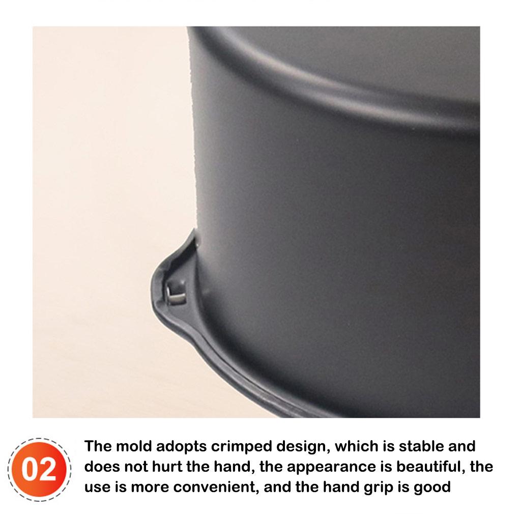 6/7/8palcový kulatý nepřilnavý dortový plech Košík do horkovzdušné fritézy Nerezová uhlíková ocel Odolný proti korozi Pečicí náčiní Pečicí košíky Nástroj na pečivo