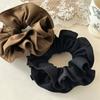 Minimalist Solid Color Scrunchies Large Hair Tie for Women Aesthetic Office Chic Hair Accessory