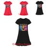 Kpop Demon Hunter Girl Short Sleeve Sleepwear With Ruffle Hem For Kids Bedroom Comfort