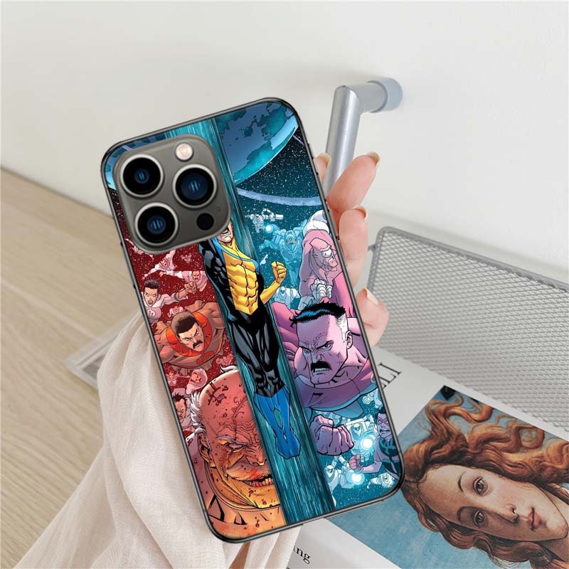 

Cartoon Invincible Phone Case For Iphone 17 Air 16 15 Pro Max 14 Plus 16E Coque 13 Pro 12 Mini 11 Clear Cover Silicone Cute Shel iPhone 14 Plus