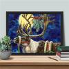 Full Square Diamond Embroidery Christmas Deer 5D DIY Diamond Painting Mosaic Animal Rhinestone Picture Holiday Gift