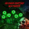 Glowing Eyeball Solar Lights Waterproof Swaying Halloween Garden Decor Outdoor Pathway Yard Scary Party Lights Auto On Off