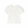 Deesha Girls' Doll Collar Puff Sleeve T-Shirt
