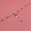 Christmas Bell Charm Bead Necklace Festive Jewelry Clavicle Chain Feature Extender Chain For Women Girls