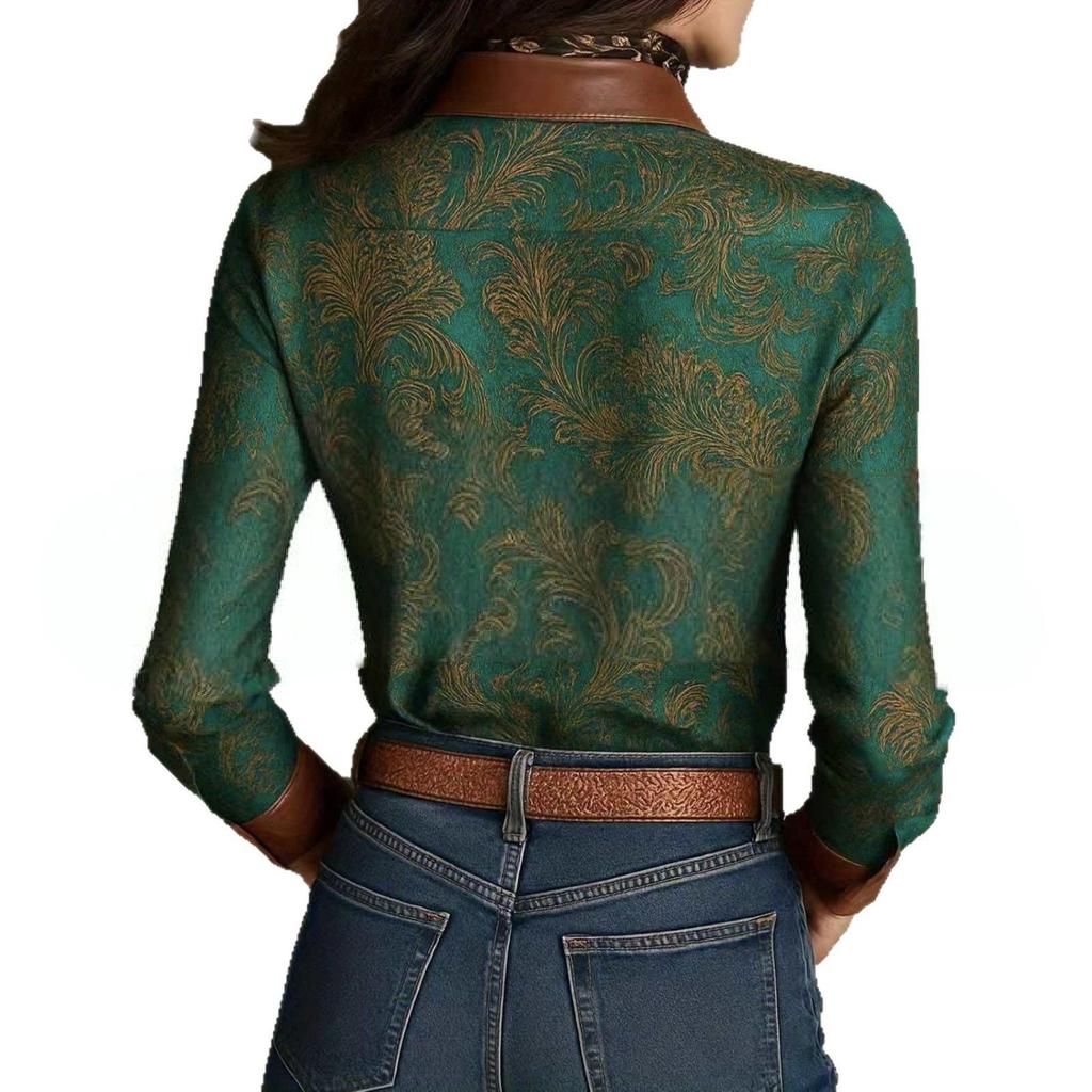 2025 Trendy Patchwork Women's Shirt