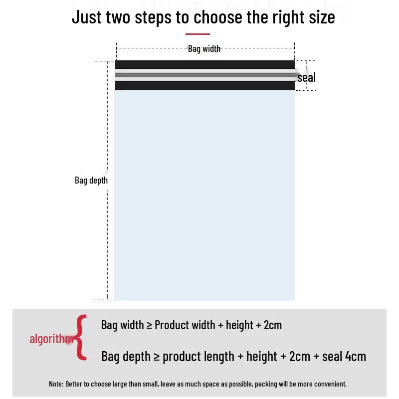 White Thickened Waterproof E-commerce Clothing Packaging Bag with Self-adhesive Seal