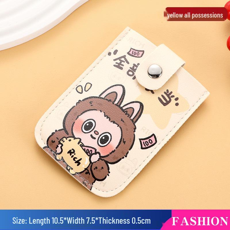 Stylish Multi-Slot Cartoon ID Card Holder - Large Capacity, Slim Design
