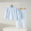 Children's Thermal Underwear Set: Cozy Fleece for Fall/Winter, Sizes 66-175, Pure Cotton, Unisex.