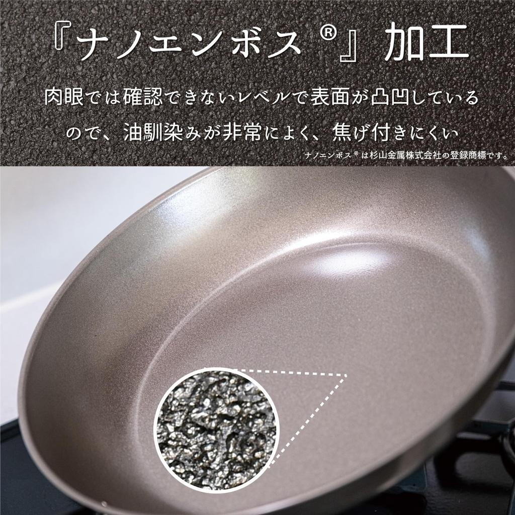 Ernest in Eisenpfanne IH tiefer Typ muss Temperatur erhitzen Bratpfanne geprägt Eine Marke, die von großen Restaurants verwendet wird [Hergestellt Japan] Pfanne, kompatibel, 20 cm,