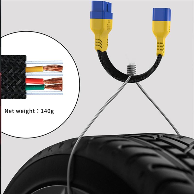 OBD II Extension Cable 30Cm 40Cm 16Pin Car OBD Connector Adapter Flexible Gooseneck Obd2 Extension Cord A2