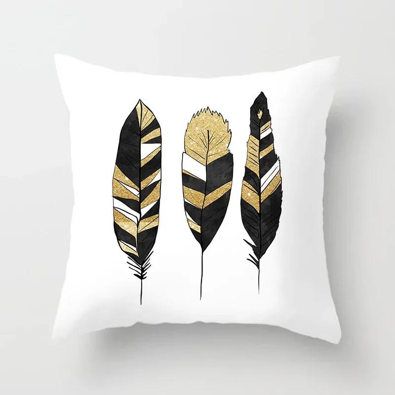 Feder Traumfänger Druck Dekorative Kissen Kissenbezug Polyester Kissenbezug Sofadekoration Kissenbezug