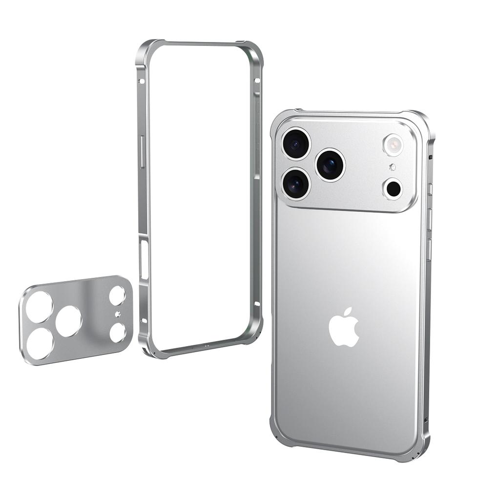 Original Colour Aluminium Frame Metal Bumper Hard Case For IPhone 17Air 17 Pro Max High Quality Alloy Lens Protector Phone Cover
