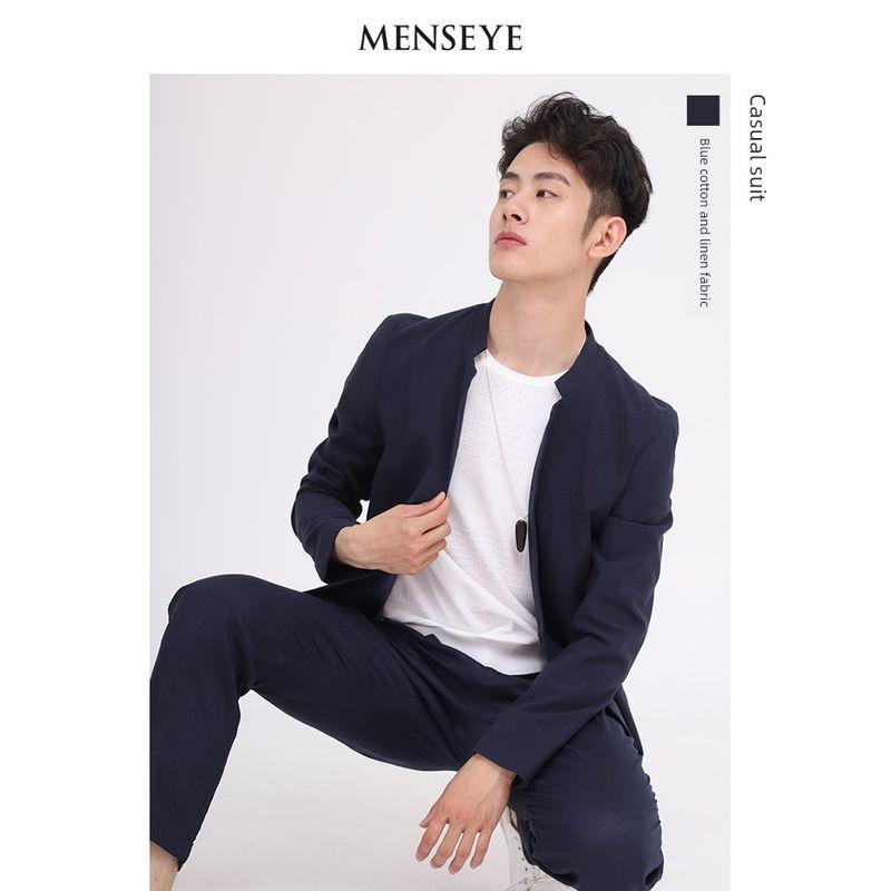 Menseye Casual Chinese Fad Loose Suit Jacket