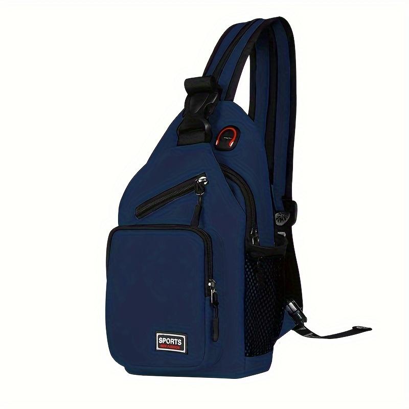 

New Designers Chest Bags Crossbody Shoulder Backpack - Headphone Jack & Phone Pocket - for Ladies - Stylish & Practical - Perfect for Everyday Use темно-синього кольору