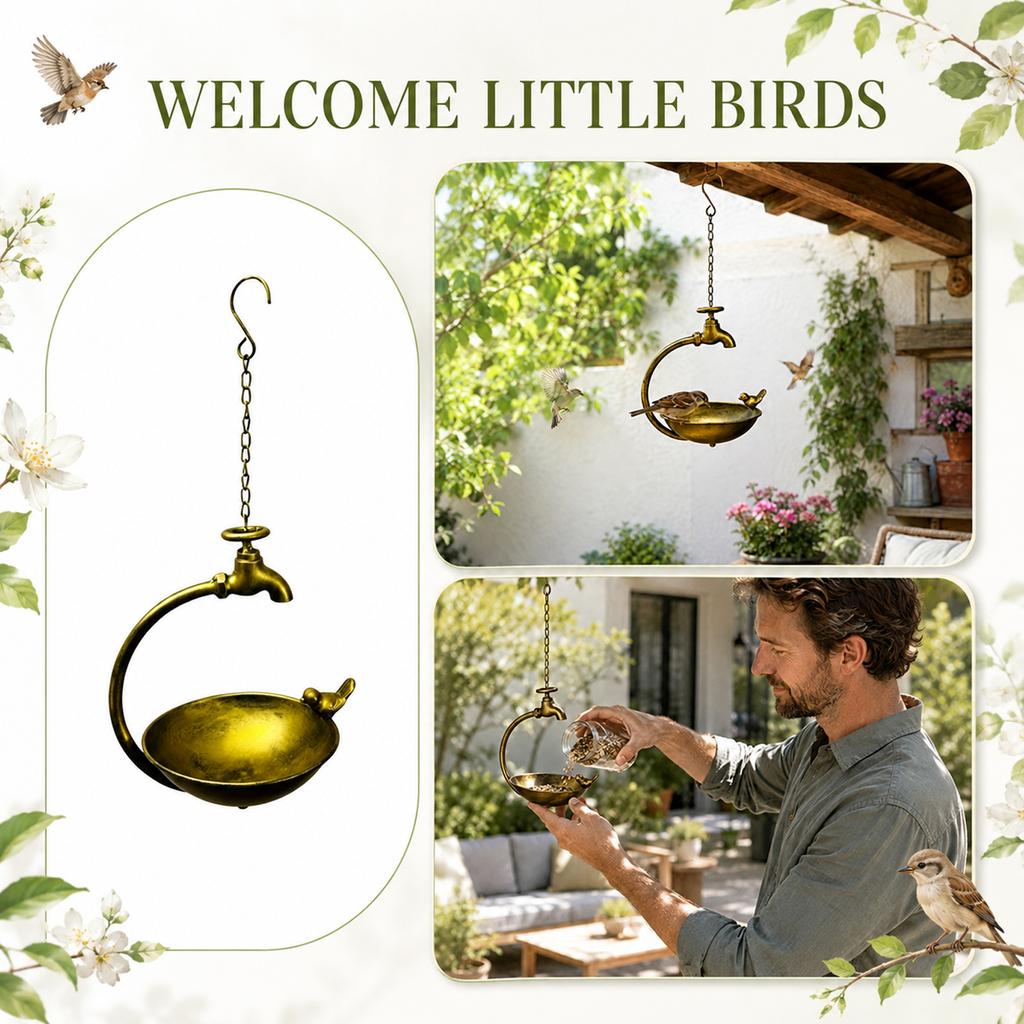 Bird Feeder for Outdoor Hanging, Bird Seed Feeder for Garden and Backyard