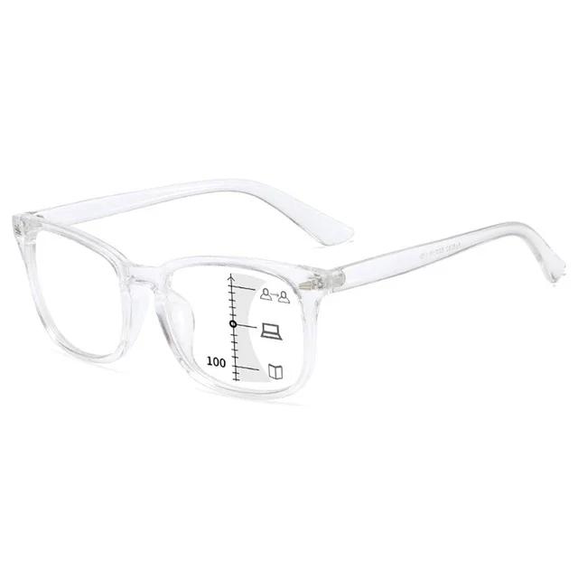 New Progressive Multifocal Reading Glasses Men Women Blue Light Blocking Presbyopia Unisex Ultralight Far Sight Eyeglasses