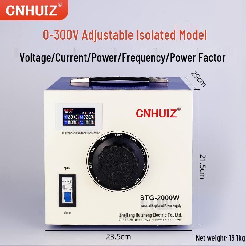 220V Household Single-Phase Voltage Regulator, STG-500W Adjustable Transformer, 0-300V Power Supply