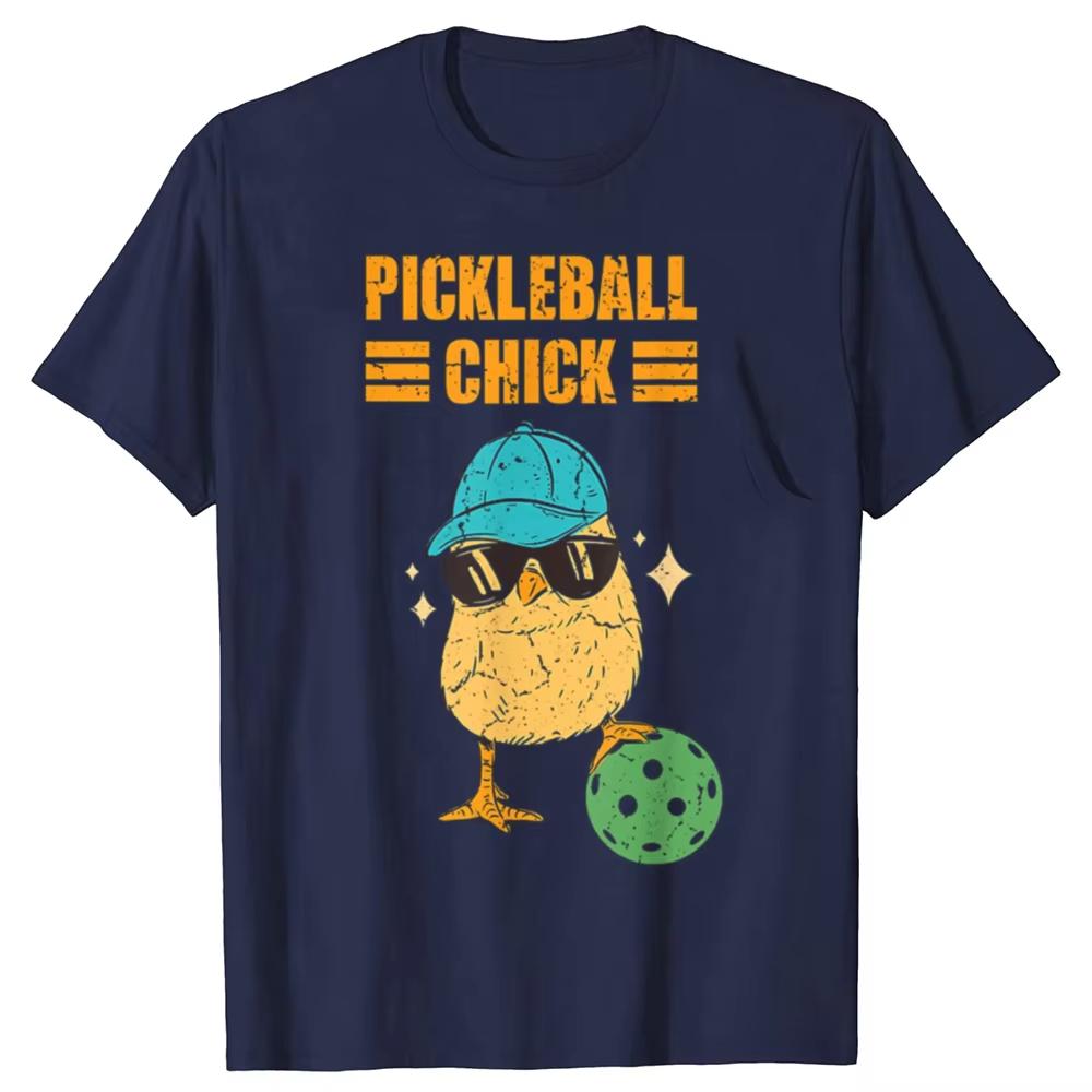 

Funny Pickleball Chick Graphic Tshirts Men Womens Fashion Casual Tshirt 100 Cotton Loose Oversized T Shirt 4XL