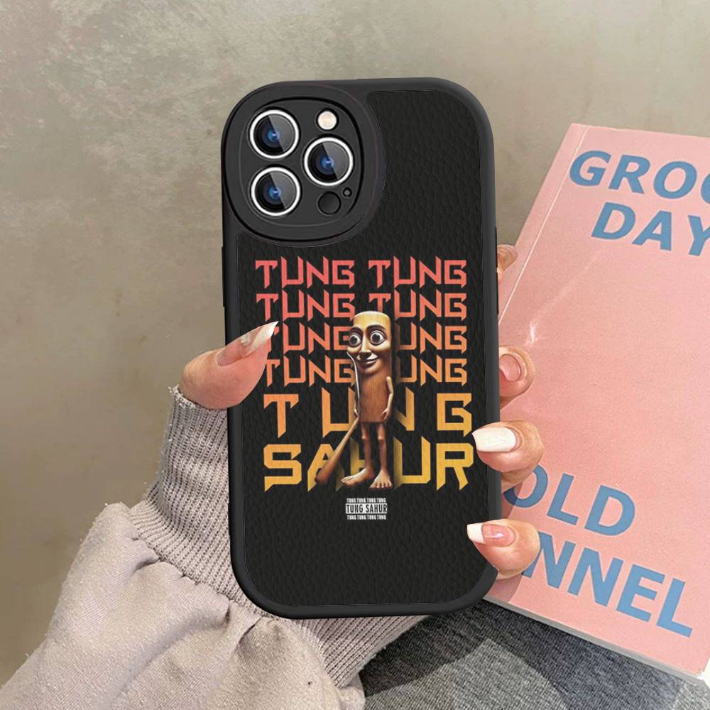 

Мультяшный Tung Tung Tung Sahur Чехол для телефона из твердой кожи для IPhone 16 15 14 13 12 Mini 11 14 Pro Max Xs X Xr 7 8 Plus Fundas 12 pro max