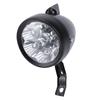 Vintage Fiets Voorlicht Retro Fiets Voorlamp 6 LED Koplamp met Beugel voor Nachtrijden Fietsen Zwart