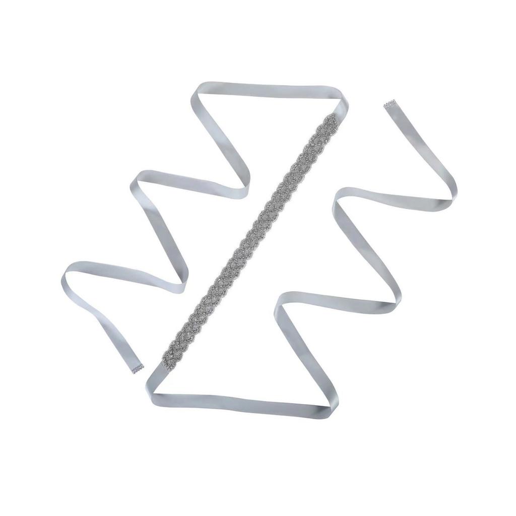 Women's Crystal Wedding Belt Rhinestones Glitters Waistband Evening Dress Belt for Wedding Dress and Evening