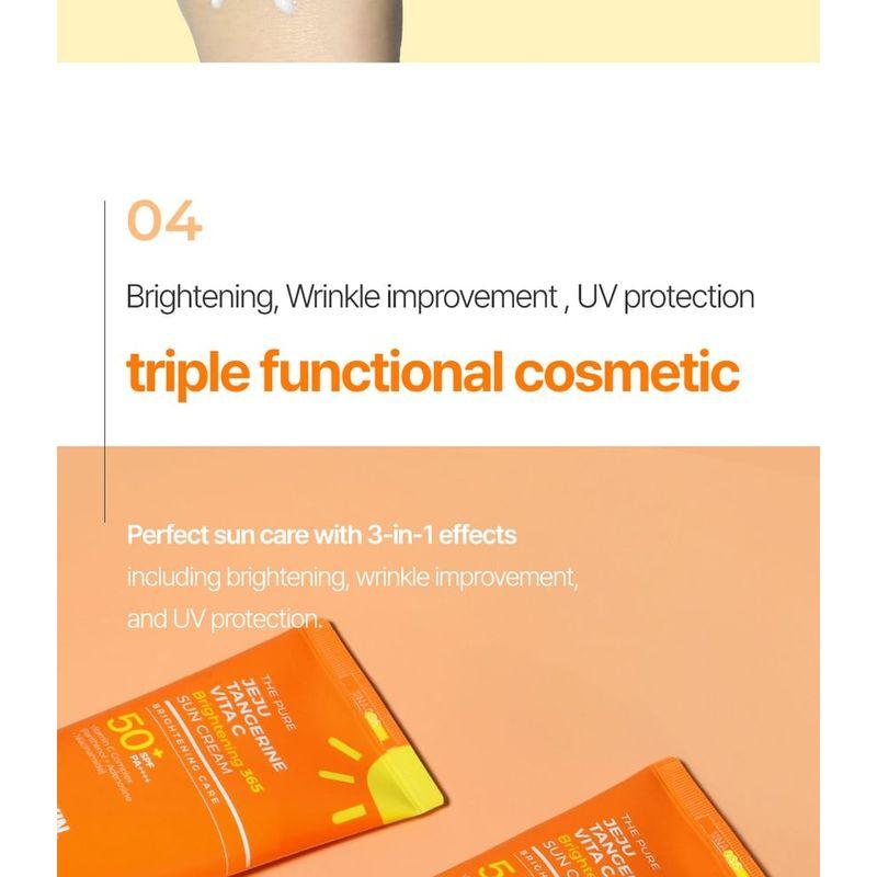 Schöne Haut - Die Pure Jeju-Mandarine Vita C Aufhellende 365 Sonnencreme