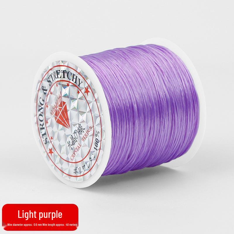 High Elasticity Wear-Resistant Beading Cord, 50 Meters - Ideal for DIY Crystal and Agate Projects