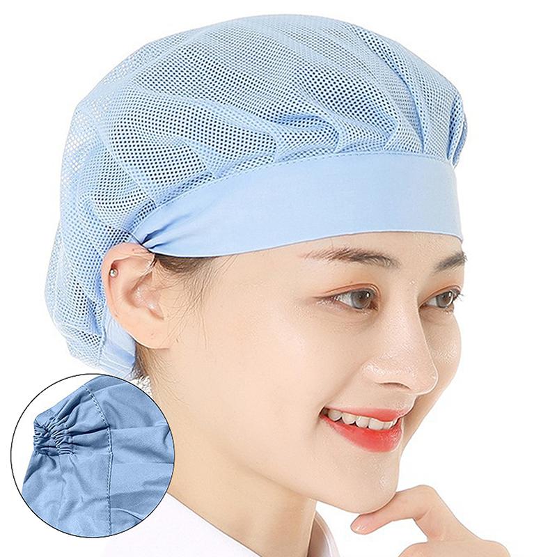 Factory Mesh Hat Mesh Ventilation Catering Canteen Kitchen Anti Falling Mesh Hat Factory Workshop Hair Gathering Hat Shawl Hat