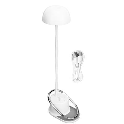 LED Desk Lamp USB Rechargeable Dimmable Eye Protection 360 Degrees  Adjustable Clip Table Reading Light for