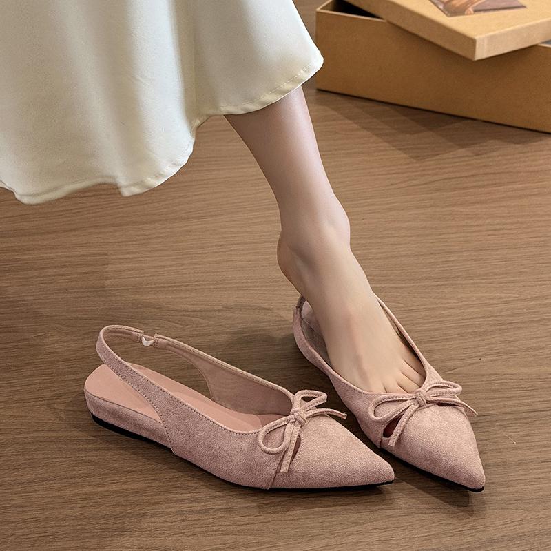 

Fashion 2025 Summer Women Sandals Fashion Pointed Toe Butterfly-knot Shoes Ladies Elegant High Heels Party Club Sandalias 35 розовый